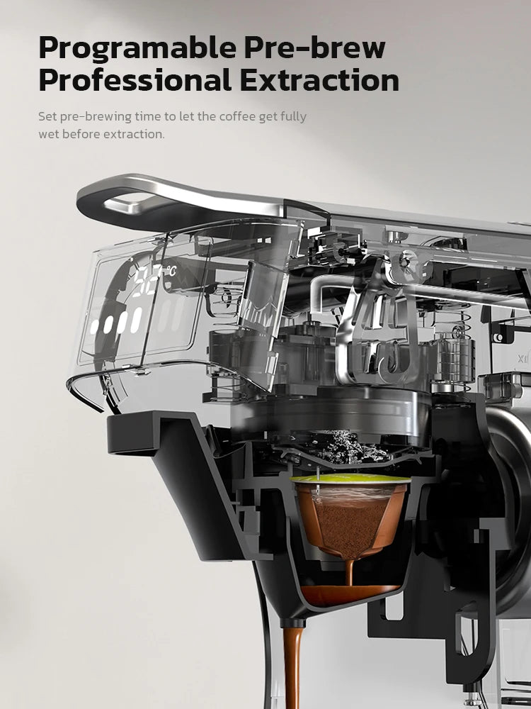 HiBREW 6in1 Capsule Coffee Machine Hot/Cold Multiple Espresso Cafetera Cappuccino Coffee Maker Dolce Gusto Nespresso Powder H1B - Novo Fusion