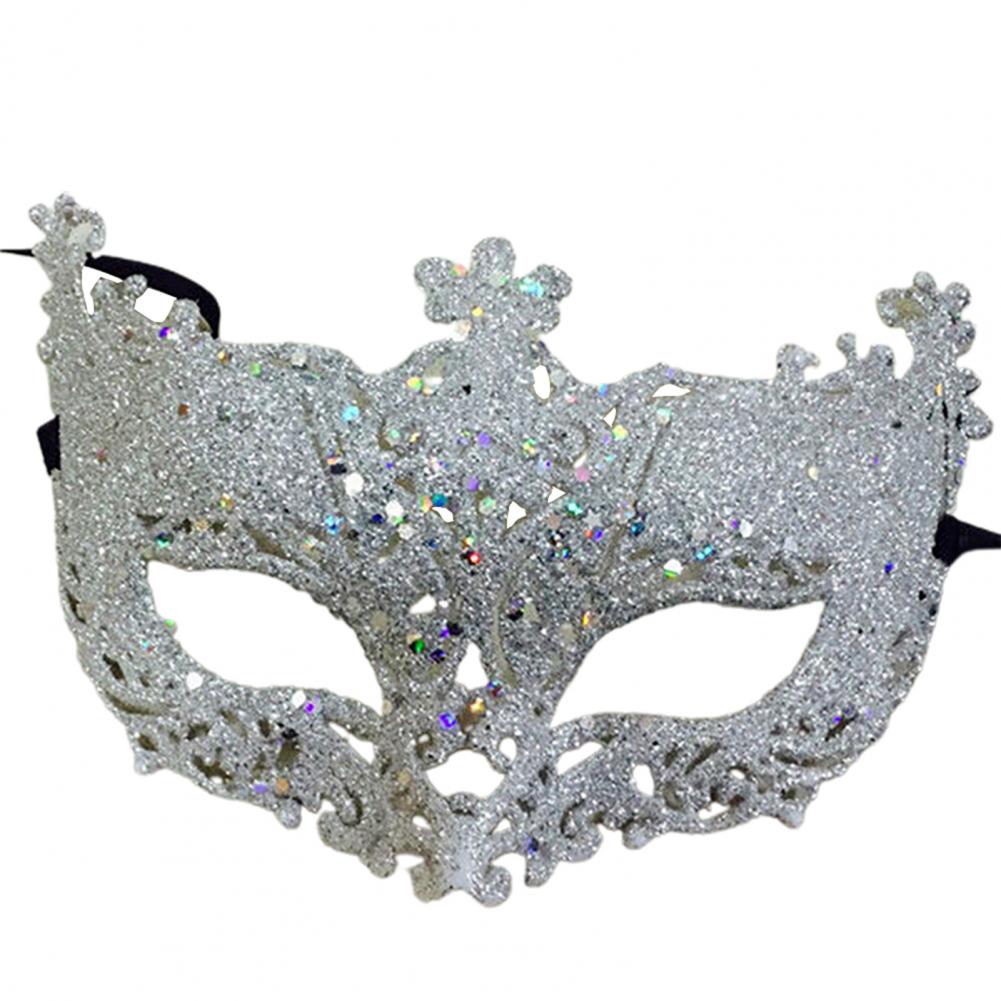 Cosplay Face Covers Party Mask Glitter Shinny Women Ribbon Mysterious Eye Cover For Masquerade Luxury Venetian Mask Halloween - Novo Fusion