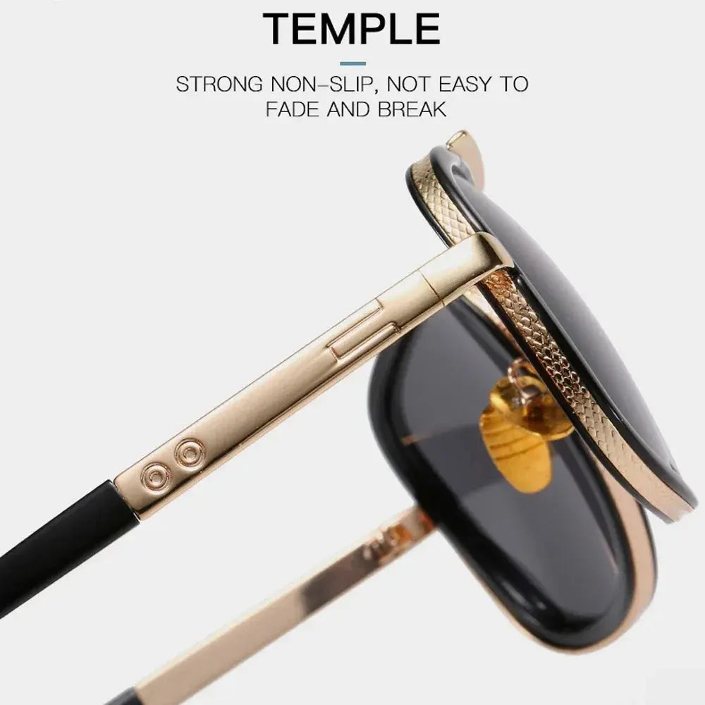 Classic Oversized Men Sunglasses Luxury Brand Women mach one Sun Glasses Square retro Oculos de sol Male UV400 Mirror Eyewear - Novo Fusion