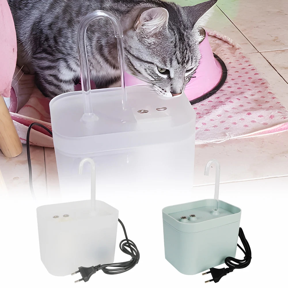 Recirculate Filtering 1.5L USB Electric Cat Water Fountain Auto Filter Cat Drinker Bowl for Cats Pet Water Mute Dispenser - Novo Fusion