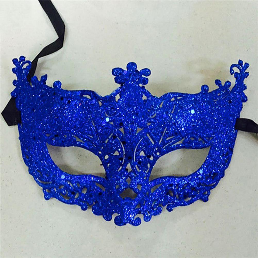 Cosplay Face Covers Party Mask Glitter Shinny Women Ribbon Mysterious Eye Cover For Masquerade Luxury Venetian Mask Halloween - Novo Fusion