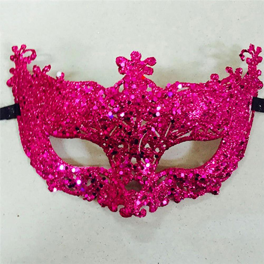 Cosplay Face Covers Party Mask Glitter Shinny Women Ribbon Mysterious Eye Cover For Masquerade Luxury Venetian Mask Halloween - Novo Fusion