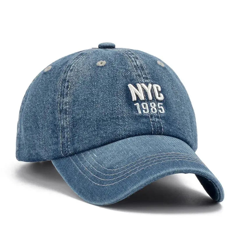 2024 Denim Baseball Cap Men Women Embroidery Letter Jeans Snapback Hat Casquette Summer Sports Hip Hop Cap Gorras Unisex hats - Novo Fusion
