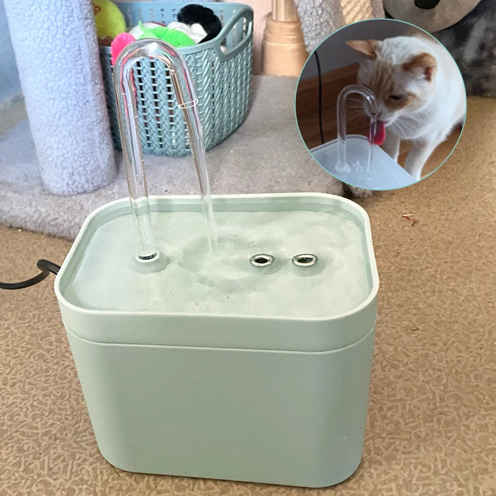 Recirculate Filtering 1.5L USB Electric Cat Water Fountain Auto Filter Cat Drinker Bowl for Cats Pet Water Mute Dispenser - Novo Fusion