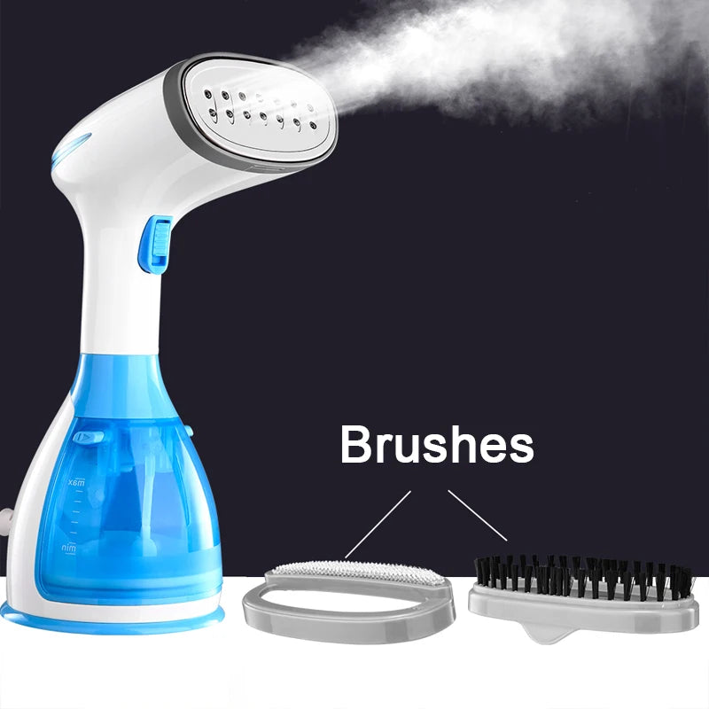 Quick-Heat Hand Garment Iron Steamer for Clothes 1500W Powerful 280ml Portable Fabric Steamer Travelling Home Steam Generator - Novo Fusion