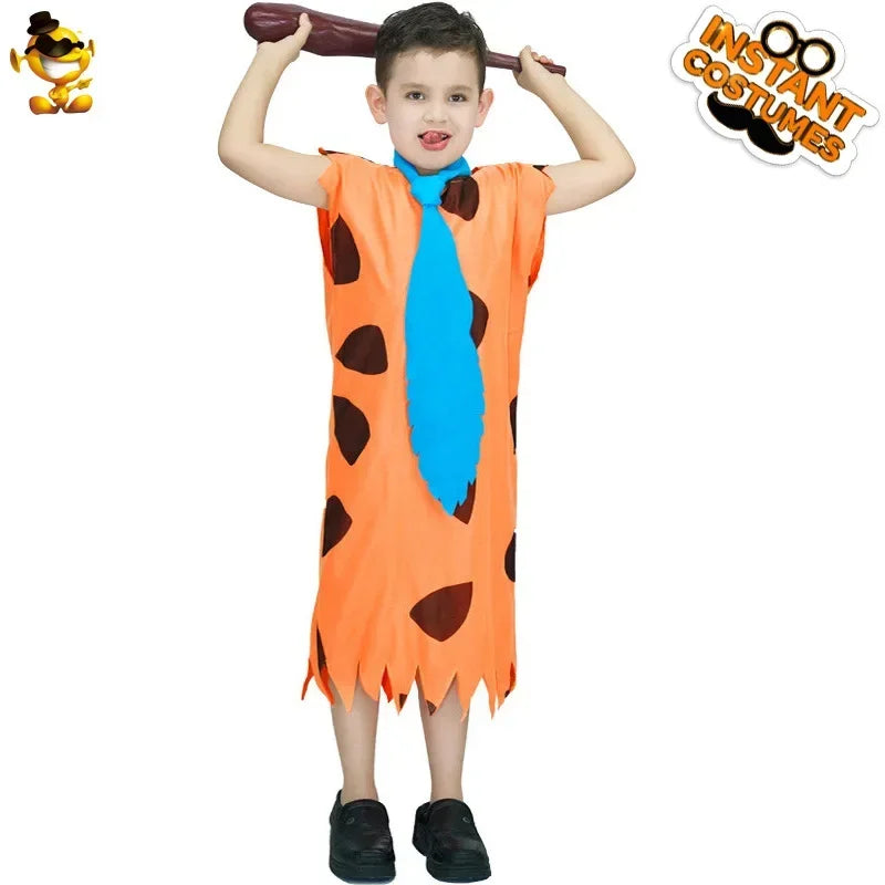Halloween os primitif, costume de fête de spectacle primitif, costume de spectacle sur scène sauvage pour adultes et enfants