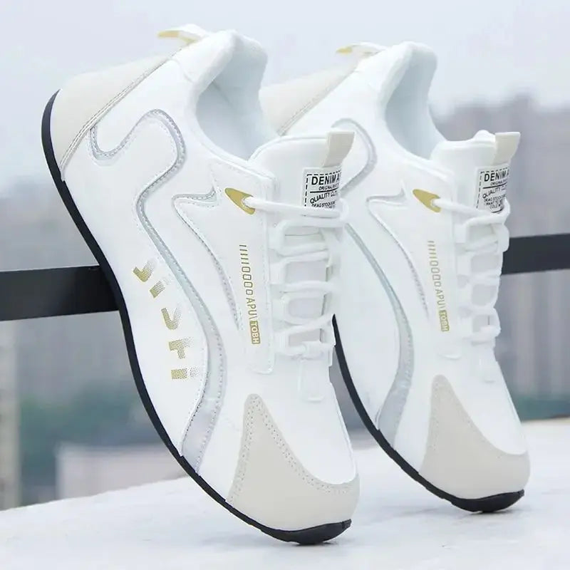 Men's PU Leather Waterproof Sneakers Casual Sports Shoes Men Lightweight Breathable Flat Non-slip Tenis Shoes Zapatillas Hombre - Novo Fusion
