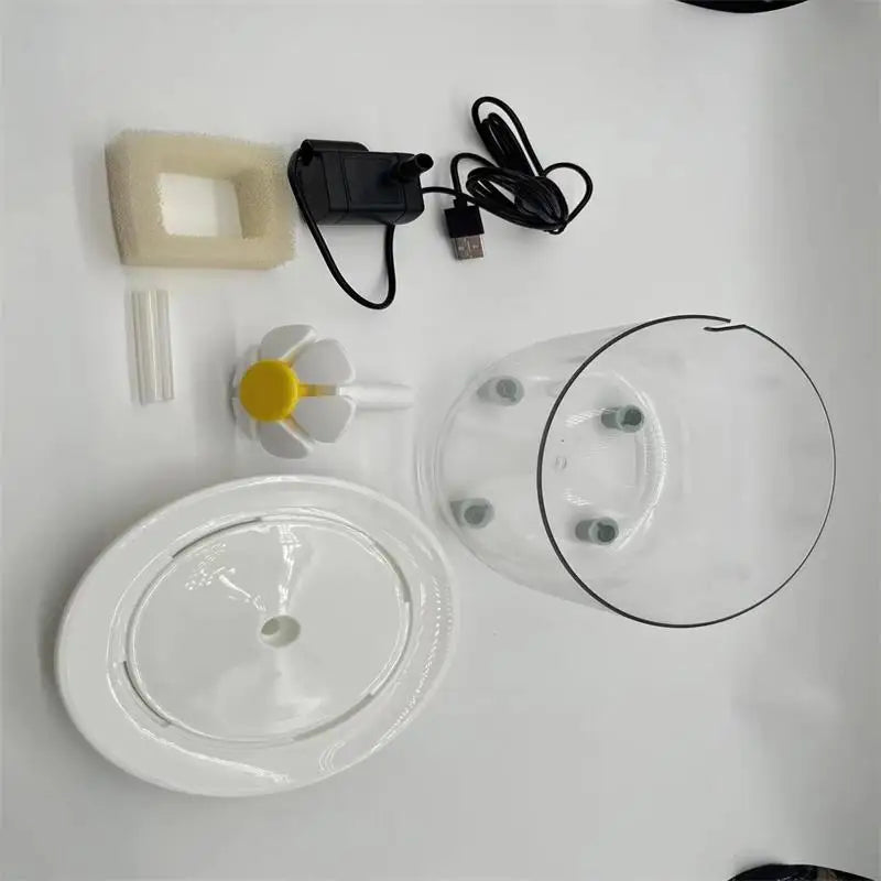 Cat Water Fountain Auto Filter Transparent Cat Drinker USB Electric Mute Recirculate Filtering Drinker for Cats Water Dispenser - Novo Fusion