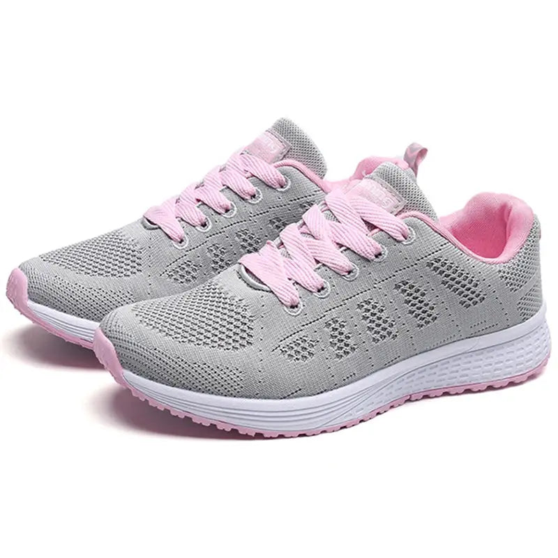 Women Flats Fashion Lightweight Shoes Women Lace Up Nurse Shoes Round Toe Sneakers Women Shoe Walking Shoes Woman Plus Size - Novo Fusion