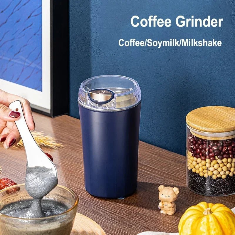 8 Blades Electric Grinding Machine Grain Grinder Coffee Grinder Stainless Steel Nuts Beans Grains Mill Herbs for kitchen - Novo Fusion