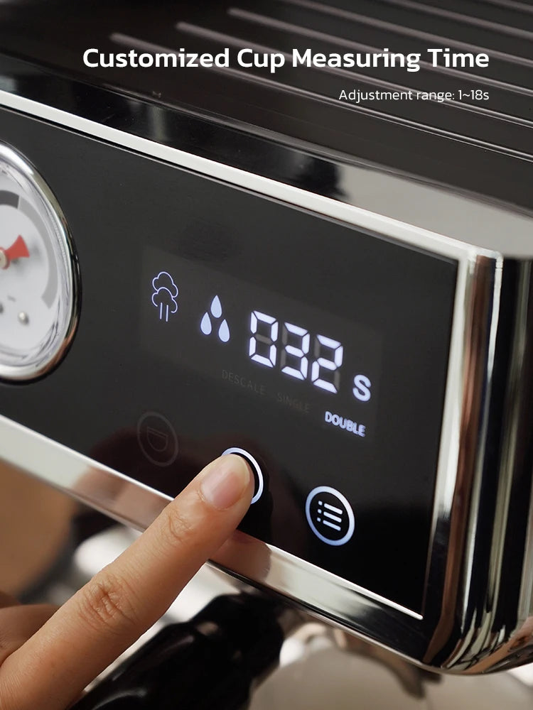 HiBREW Dual Boiler System Barista Pro 20Bar Bean to Espresso Cafetera Coffee Machine with Full Kit for Cafe Hotel Restaurant H7A - Novo Fusion