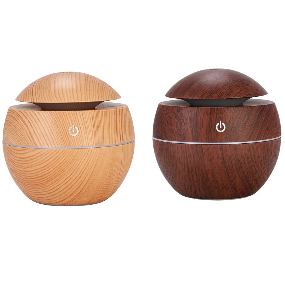 Humidifier Electric Air Aroma Diffuser Wood Ultrasonic Air Humidifier Essential Oil Aromatherapy Cool Mist Maker for Bedroom - Novo Fusion