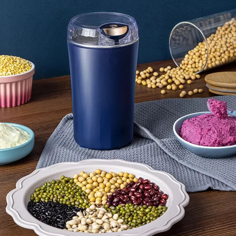8 Blades Electric Grinding Machine Grain Grinder Coffee Grinder Stainless Steel Nuts Beans Grains Mill Herbs for kitchen - Novo Fusion