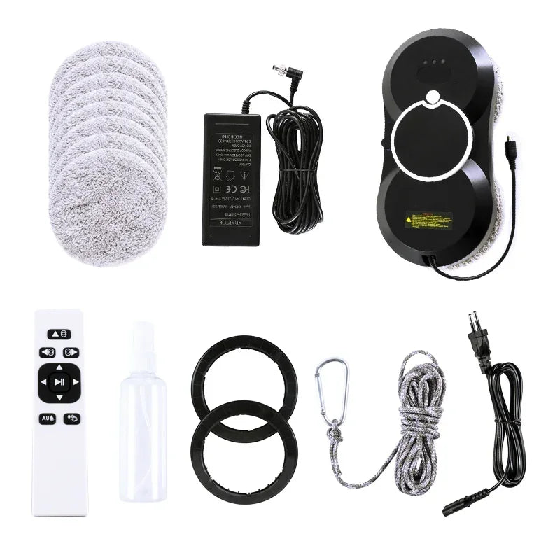 Window cleaning robot Water spray intelligent cleaning robot Brushless motor Glass washer spray window cleaning robot - Novo Fusion