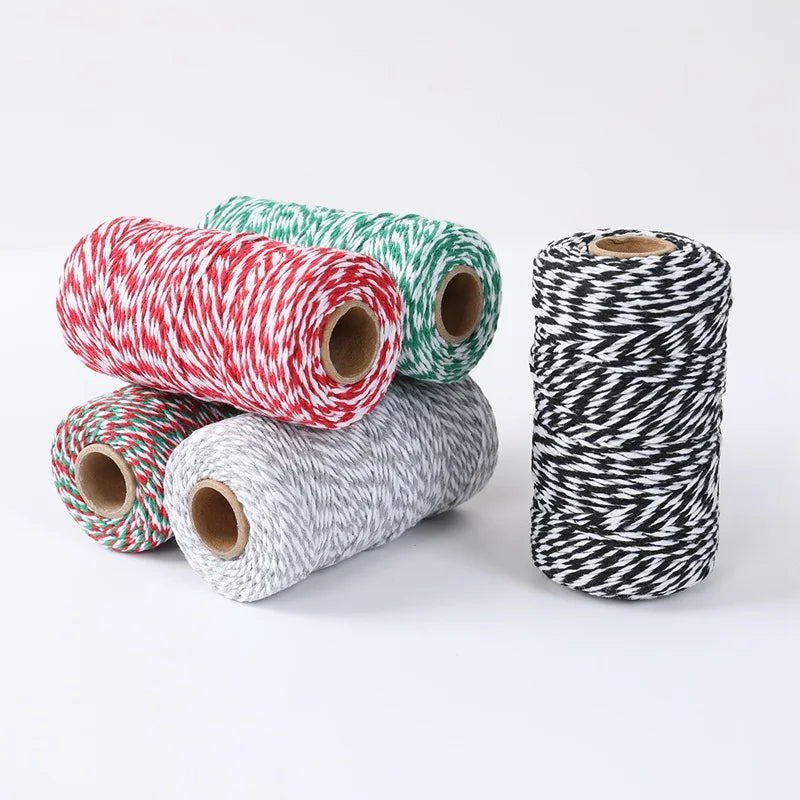 Christmas Wrapping String Rope Merry Christmas Decoration For Home 2024 Navidad Natal Noel Gift Box Packaging Rope New Year 2025 - Novo Fusion