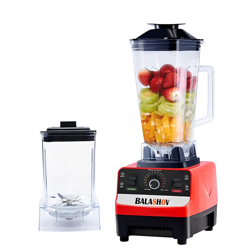 2000W Heavy Duty Commercial Blender Stationary Mixer Food Processor Ice Smoothies for Kitchen High Power Juicer Blender BPA Free - Novo Fusion