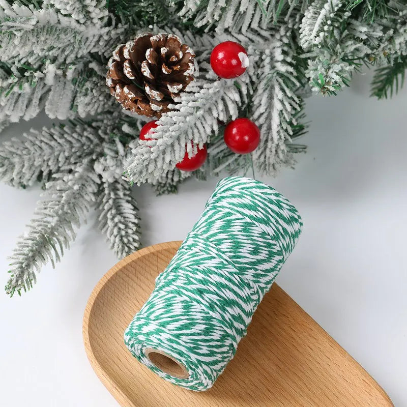 Christmas Wrapping String Rope Merry Christmas Decoration For Home 2024 Navidad Natal Noel Gift Box Packaging Rope New Year 2025 - Novo Fusion