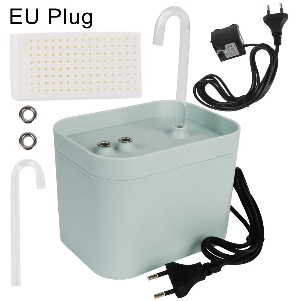 Recirculate Filtering 1.5L USB Electric Cat Water Fountain Auto Filter Cat Drinker Bowl for Cats Pet Water Mute Dispenser - Novo Fusion