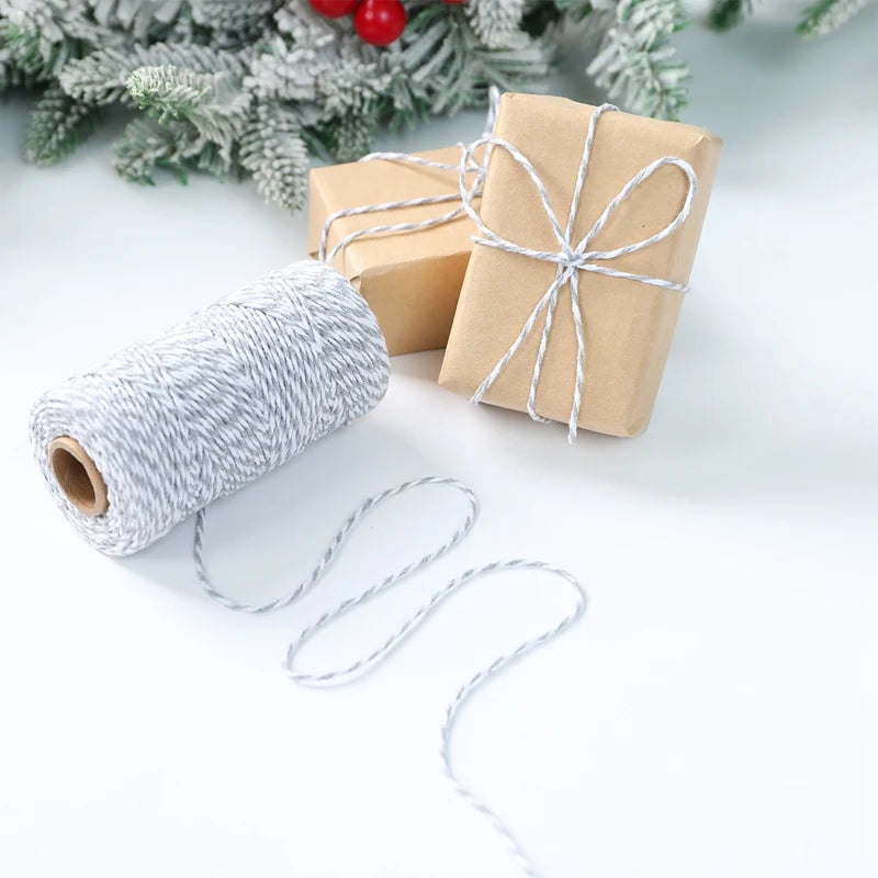 Christmas Wrapping String Rope Merry Christmas Decoration For Home 2024 Navidad Natal Noel Gift Box Packaging Rope New Year 2025 - Novo Fusion
