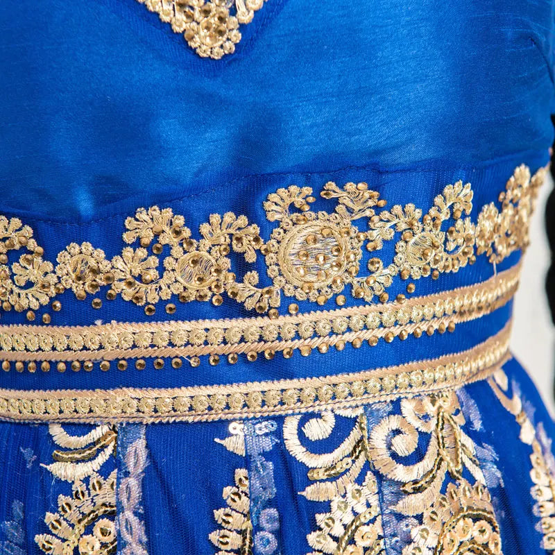 Iman Indian Kartak Anna Dress Lengha Sari Boutique Rhinestone Embroidery Performance Dress Photography Novo Fusion - Chic Essentials for Life's Canvas
