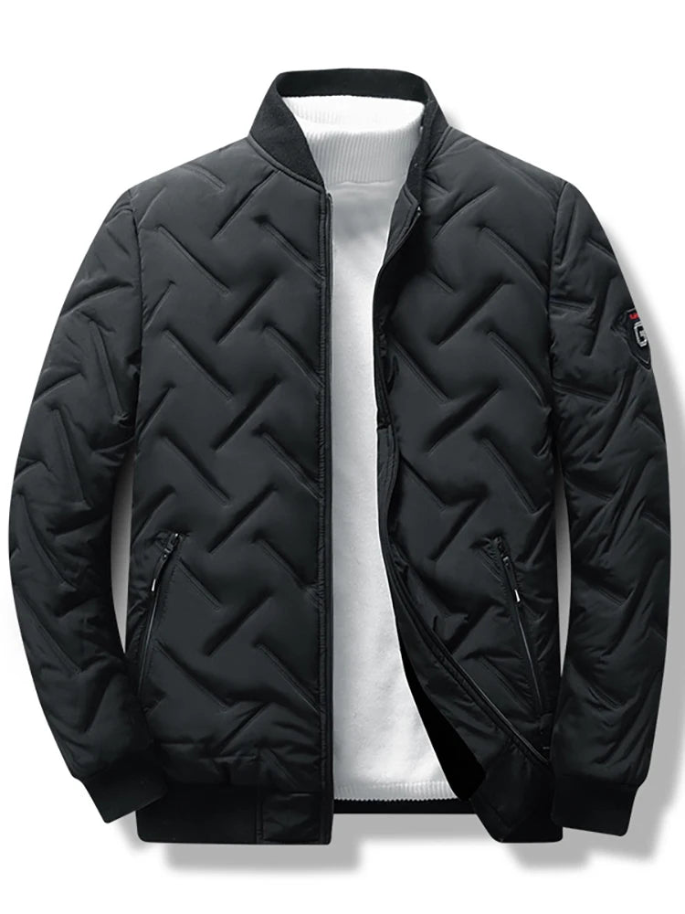 New Fall And Winter Men's Outdoor Casual Versatile Fashion Collar Light Short Down Jacket Trendy Padded Thickened Jacket - Novo Fusion