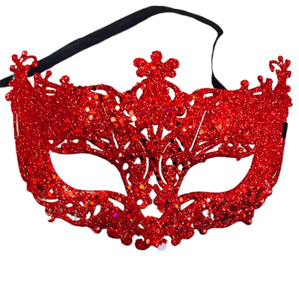 Cosplay Face Covers Party Mask Glitter Shinny Women Ribbon Mysterious Eye Cover For Masquerade Luxury Venetian Mask Halloween - Novo Fusion