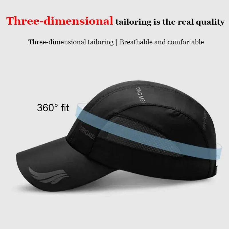 2024 Summer Brand For Men Sports Running Sweat Baseball Cap Male Canada Golf Quick Dry Women Kpop Solid Snapback Bone Mesh Hat - Novo Fusion