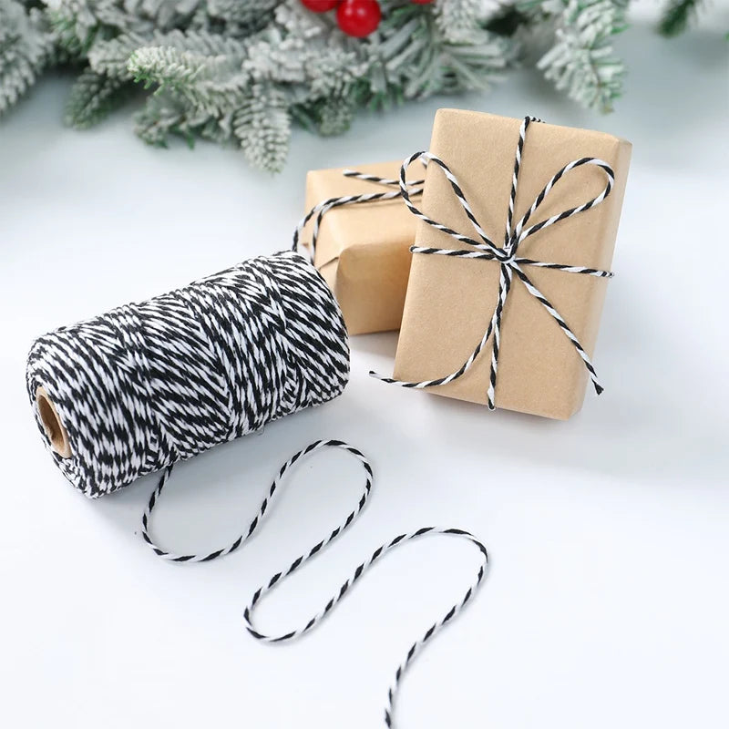 Christmas Wrapping String Rope Merry Christmas Decoration For Home 2024 Navidad Natal Noel Gift Box Packaging Rope New Year 2025 - Novo Fusion