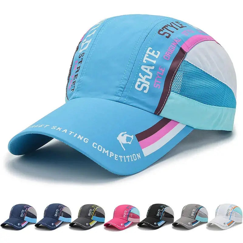 New Summer Quick Drying Thin Breathable Baseball Cap Men Women Sport Outdoor Hiking Climbing Cycling Fishing Run Hat Bone - Novo Fusion