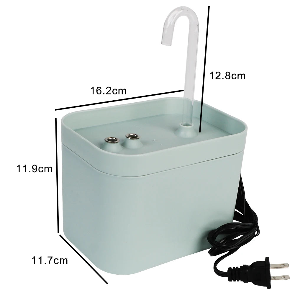 Recirculate Filtering 1.5L USB Electric Cat Water Fountain Auto Filter Cat Drinker Bowl for Cats Pet Water Mute Dispenser - Novo Fusion