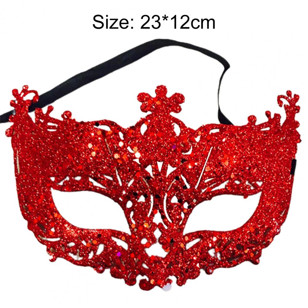 Cosplay Face Covers Party Mask Glitter Shinny Women Ribbon Mysterious Eye Cover For Masquerade Luxury Venetian Mask Halloween - Novo Fusion