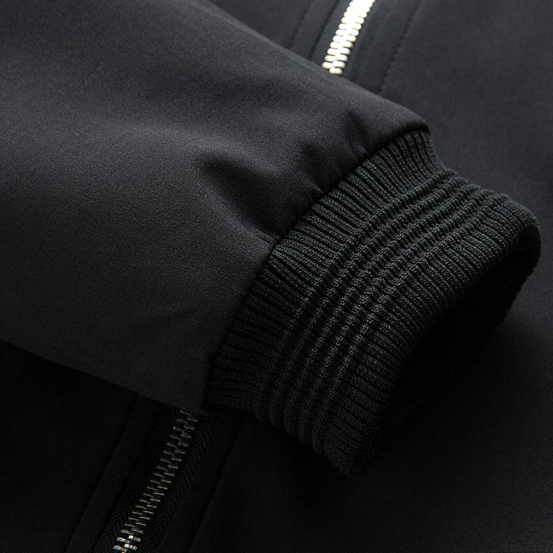 Men Bomber Jacket Thin Slim Long Sleeve baseball Jackets Mens Windbreaker Zipper Windbreaker Jacket Male Outwear Brand Clothing - Novo Fusion