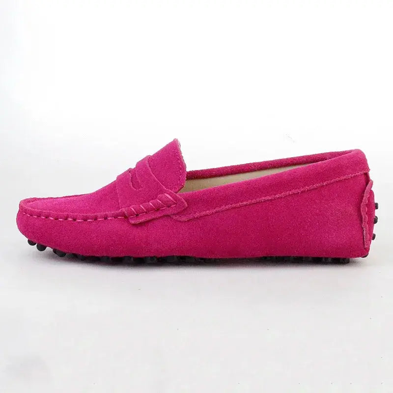 2024 Shoes Women 100% Genuine Leather Women Flats Casual Loafers Slip On Women's Flats Shoes Moccasins Lady Driving Shoes - Novo Fusion