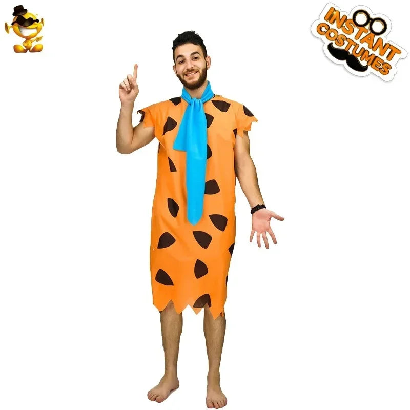 Halloween os primitif, costume de fête de spectacle primitif, costume de spectacle sur scène sauvage pour adultes et enfants