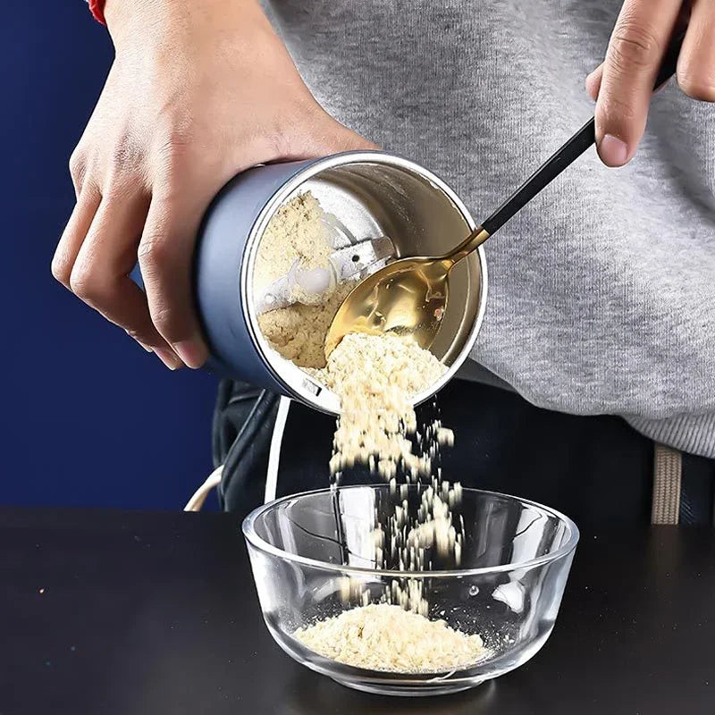 8 Blades Electric Grinding Machine Grain Grinder Coffee Grinder Stainless Steel Nuts Beans Grains Mill Herbs for kitchen - Novo Fusion