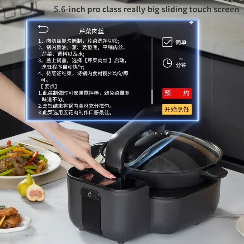 DW30 Automatic Intelligent Cooking Robot Home Kitchen Robot Machine Kitchen Appliances רובוט חכם Robot De Cocina Inteligente - Novo Fusion
