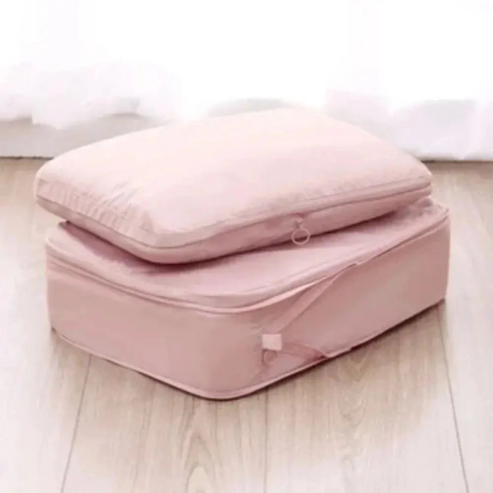 1pc Portable Travel Compression Packing Cubes Bag Suitcase Clothes Organizers Waterproof Luggage Storage Cases Drawer Bags - Novo Fusion