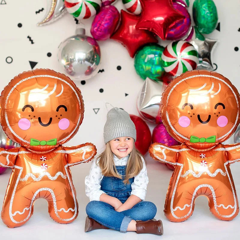 Merry Christmas Balloons Candy Santa Claus Elk Ballons DIY Christmas Decorations For Home New Year 2024 Navidad Party Decor - Novo Fusion