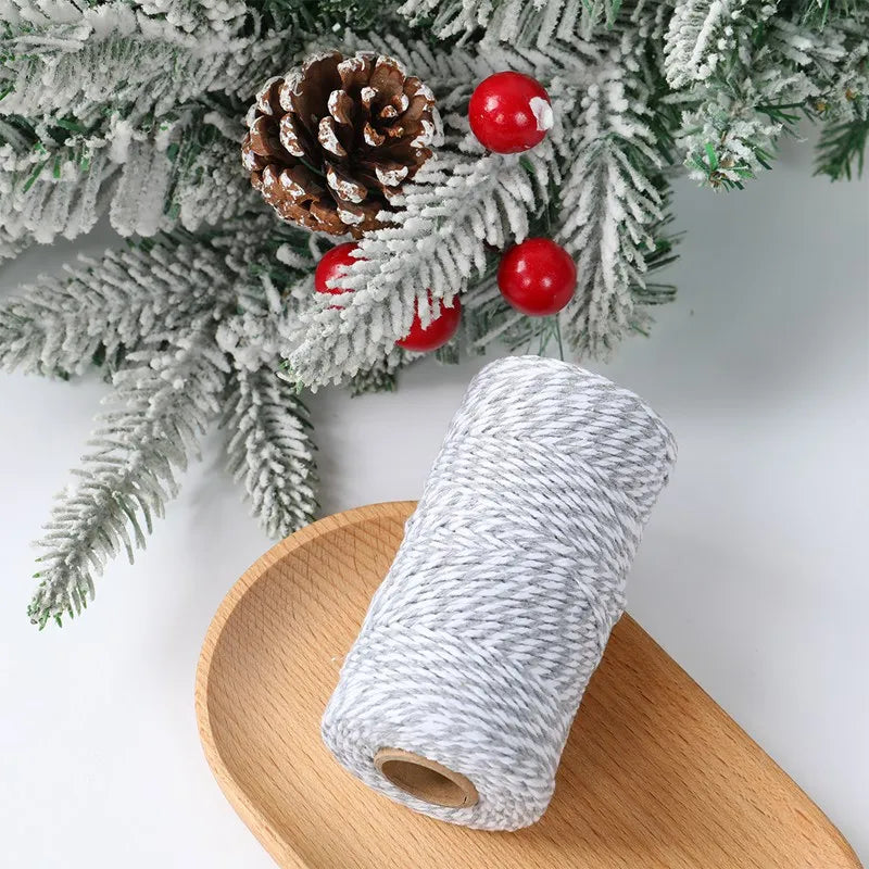 Christmas Wrapping String Rope Merry Christmas Decoration For Home 2024 Navidad Natal Noel Gift Box Packaging Rope New Year 2025 - Novo Fusion