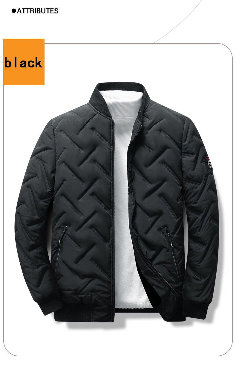 New Fall And Winter Men's Outdoor Casual Versatile Fashion Collar Light Short Down Jacket Trendy Padded Thickened Jacket - Novo Fusion