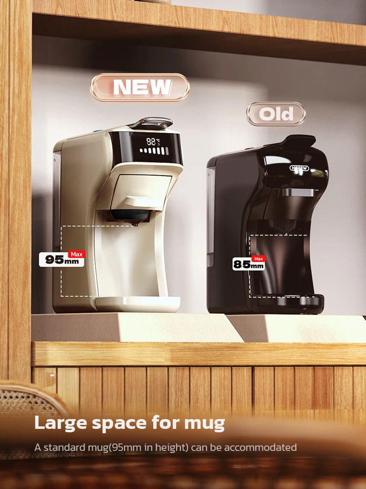 HiBREW 6in1 Capsule Coffee Machine Hot/Cold Multiple Espresso Cafetera Cappuccino Coffee Maker Dolce Gusto Nespresso Powder H1B - Novo Fusion