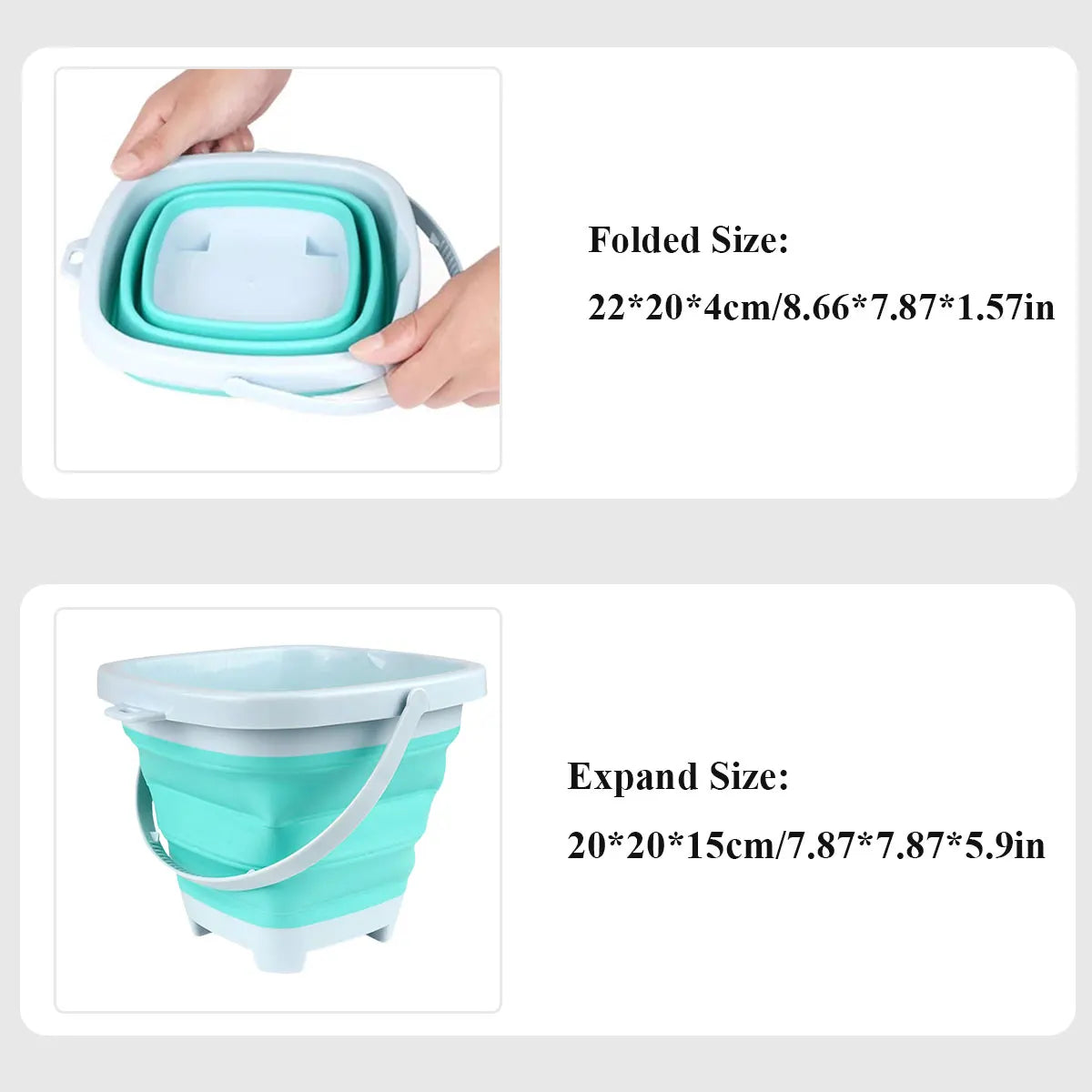 Beach Sand Play Water Set Folding Bucket Summer Toys for Children Kids Outdoor Game Youngster Sandbox Accessories Color Random - Novo Fusion