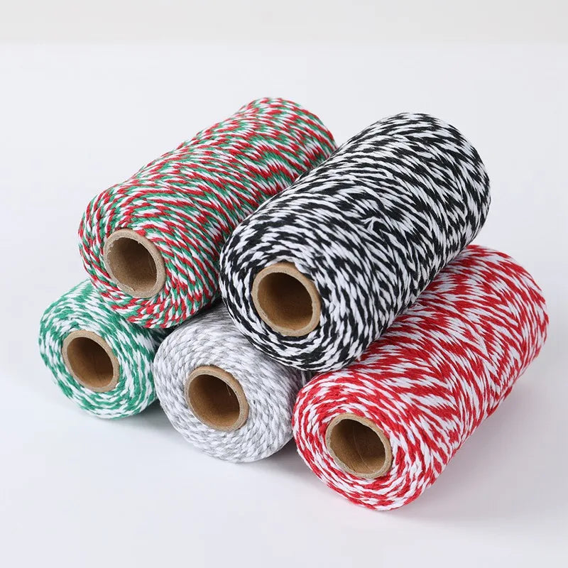 Christmas Wrapping String Rope Merry Christmas Decoration For Home 2024 Navidad Natal Noel Gift Box Packaging Rope New Year 2025 - Novo Fusion