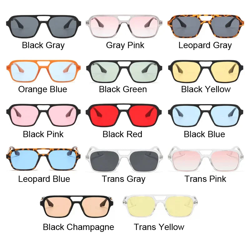 Small Frame Square Sunglasses Woman Brand Designer Fashion Luxury Sun Glasses Female Vintage Hollow Leopard Blue Oculos De Sol - Novo Fusion