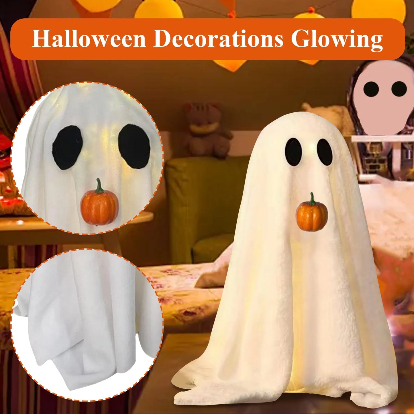 Halloween Decorations Glowing Halloween Decor Indoor Tabletop Decorations For Party Home Kitchen And Fireplace Haunted house