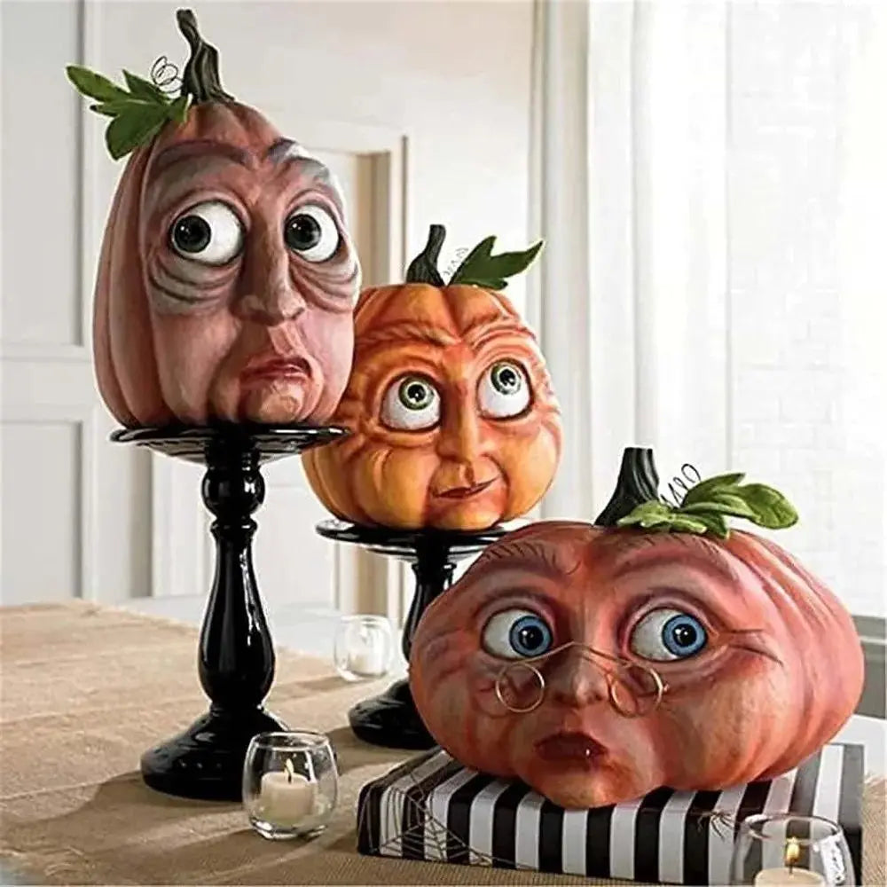 Halloween Atmosphere Outdoor Decoration Props Ghost Party Mutated Pumpkin Head Courtyard Decoration indoor Garden Accessories
