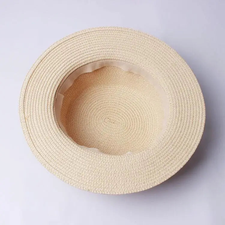 New Summer Parent-Child Bucket Cap Women Sun Visor Bowknot Straw Hat Girls Outdoor Beach Travel Sunshade Wide Cap - Novo Fusion