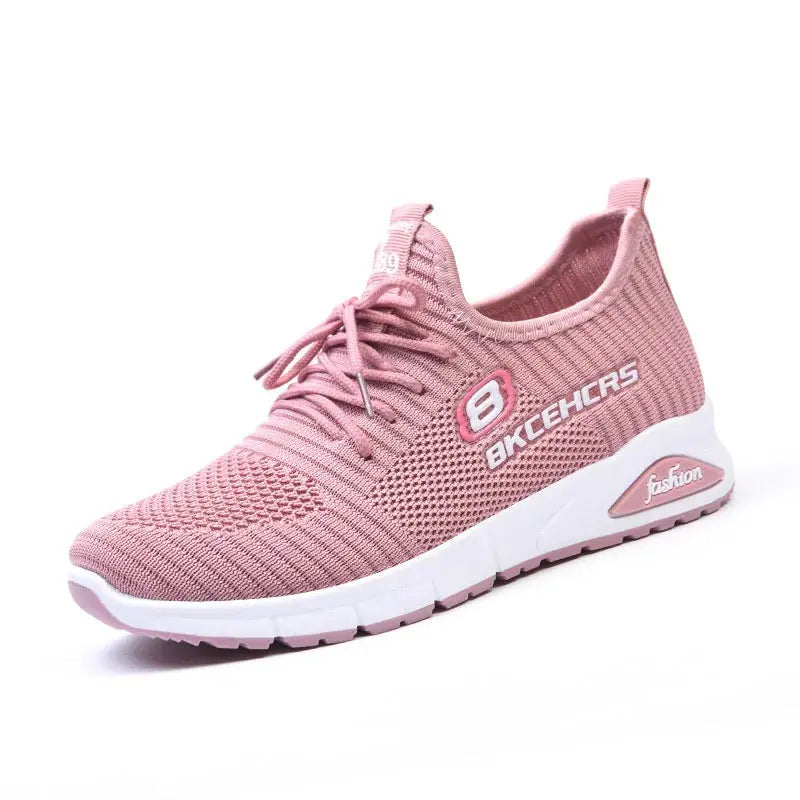 Women Casual Shoes Fashion Breathable Walking Mesh Flat Shoes Sneakers Women 2024 Gym Vulcanized Shoes Purple Female Footwear - Novo Fusion