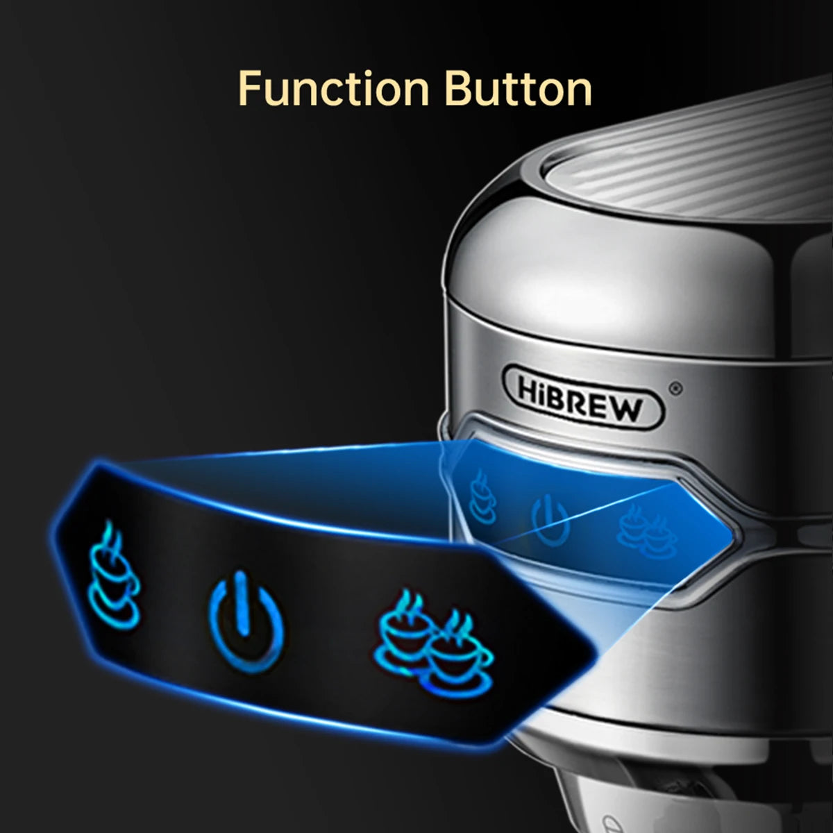 HiBREW Coffee Maker Cafetera 20 Bar Inox Semi Automatic Super Slim ESE POD& Powder Espresso Cappuccino Machine Hot Water H11 - Novo Fusion