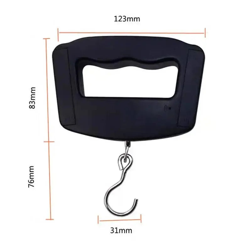 50kg/110lb Portable Scale LCD Digital Luggage Suitcase Scale Handled Travel Baggage Bag Fish Weighting Hook Hanging Scales - Novo Fusion